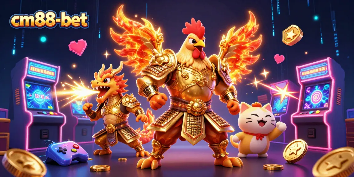 Experience thrilling gaming action with cm88-bet's vibrant characters and dynamic casino elements.