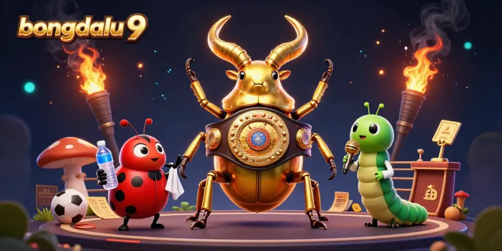 Engage with the top sports betting action on bongdalu 9 featuring vibrant characters and dynamic scene elements.