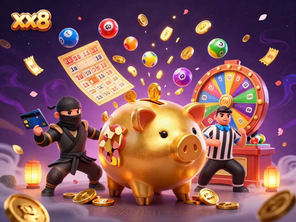 Experience thrilling wins at xx8 with vibrant casino elements and engaging characters in action.