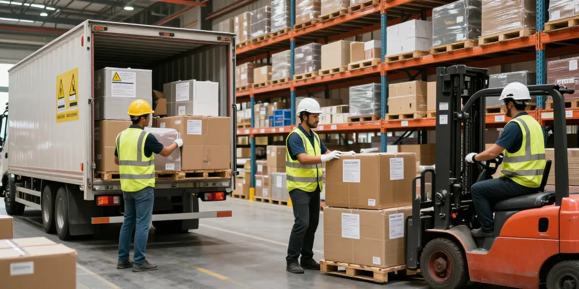 Transporte Dortmund in moderner Lager- und Logistikumgebung mit Team, das international transportiert.