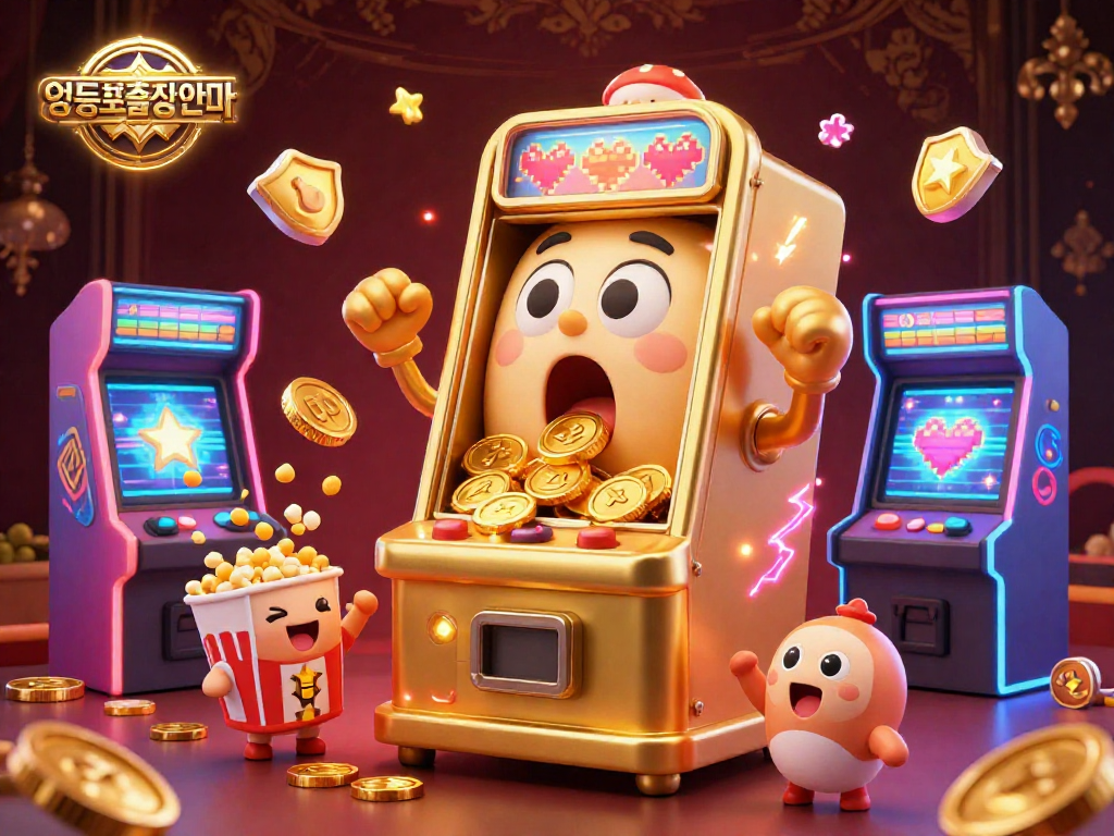 Engaging illustration of a golden slot machine hitting its jackpot, promoting 영등포출장안마 services.