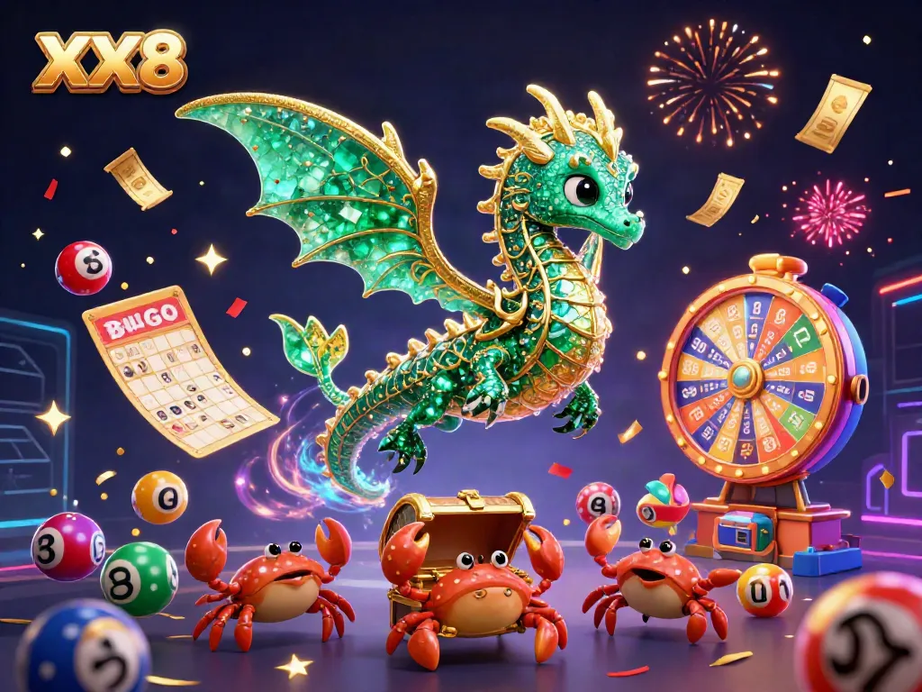 Experience the excitement of XX8 with a vibrant underwater casino scene featuring a magical sea dragon and gaming elements.