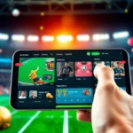 Explore online sportsbooks India showcasing a vibrant app interface with sports visuals.