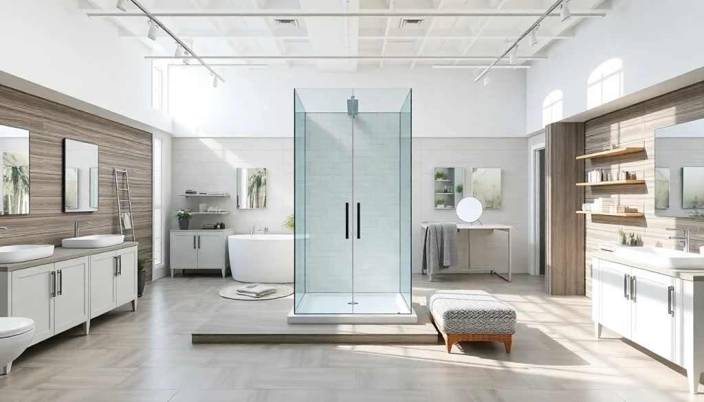 Sonni sanitär GmbH bietet moderne Badezimmerangebote in stilvollem Showroom-Design an.