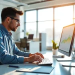 Optimize your business growth with effective smm services strategies in a modern office.