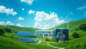 Innovative cloud mining bitcoin facility utilizing renewable energy sources.