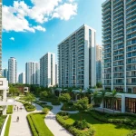 Discover the stunning view of Tampines EC with modern architecture and lush surroundings.