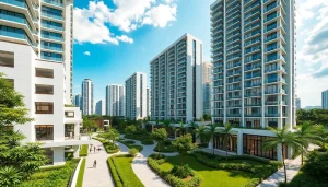 Discover the stunning view of Tampines EC with modern architecture and lush surroundings.