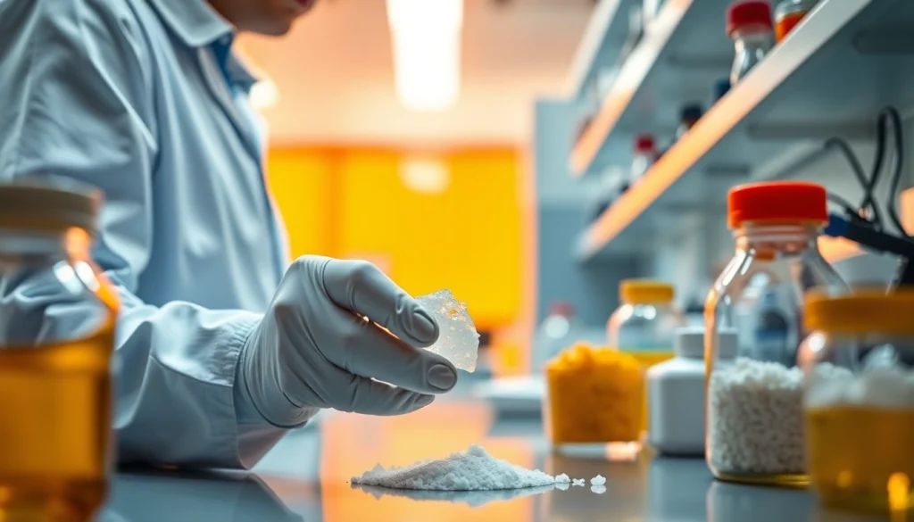 Süßstofflieferant analysiert Süßstoffe in einem professionellen Labor.