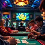 Engaged players enjoying card games on gamebaidoithuong.com.vc in an immersive digital environment.