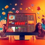 Engaging scene of s666.nyc online betting platform showcasing diverse games and users enjoying exciting gambling experiences.