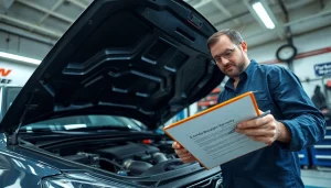 Learn about extended warranty after factory warranty expires with a mechanic reviewing vehicle details.
