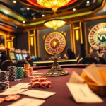 Experience hidden wiki resources at a luxurious casino table bustling with excitement.
