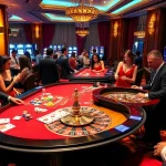 Experience the thrill of เว็บตรง soibet with vibrant casino tables, excited players, and dazzling roulette wheels.