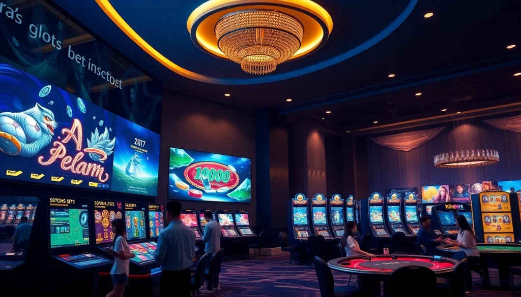 Exciting online casino gaming scene showcasing vin777.gb.net with diverse games and inviting atmosphere.
