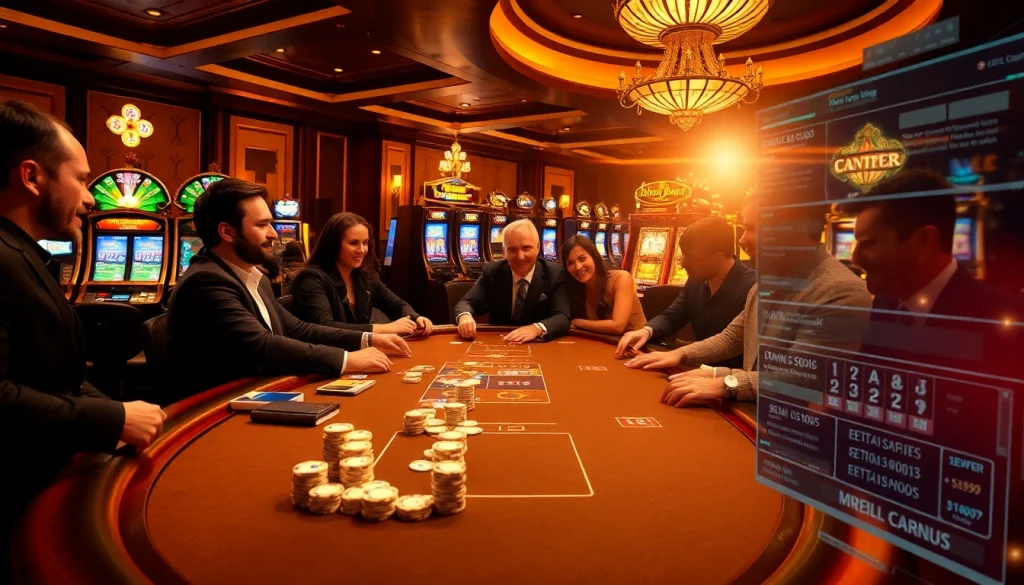 Experience thrilling poker action at mb66.nyc with vibrant casino atmosphere and luxurious decor.