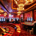 Rejoignez l'excitation sur un site de casino en ligne avec des tables de jeu vibrantes et des machines à sous lumineuses.