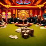 Une table de casino dynamique mettant en avant l'excitation et l'action des paris dans une atmosphère de site de casino en ligne.