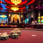 Découvrez l'excitation d'un site de casino en ligne avec des tables de jeu vibrantes et des roues de roulette.