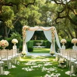 Beautiful Jacksonville Wedding Venue surrounded by a lush garden, perfect for romantic weddings.