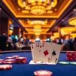 Erlebe casino bonus ohne einzahlung neu am lebhaften Poker-Tisch mit Chips und Karten.