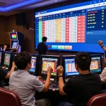Players engaging with online Data HK results in a vibrant live betting environment.