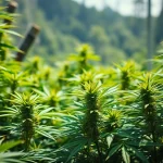 Club Cannabis Costa Brava showcases rich cannabis plants thriving in a serene Costa Brava landscape.