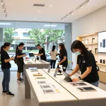 High-quality 레플리카 사이트 products displayed in a modern retail environment, inviting shopping atmosphere.
