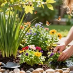 Buy Marginal Pond Plants to create a vibrant garden scene with diverse flora and tranquil atmosphere.