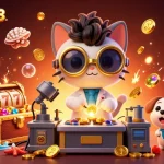 Experience the thrill of spaceman88 slots with a mad scientist cat and dog in a vibrant casino scene.